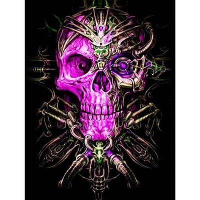 Home Decoratieve Diy Diamond Schilderen Schedel Kruissteek Horror Halloween Handwerken Diamant Borduren 20X30CM