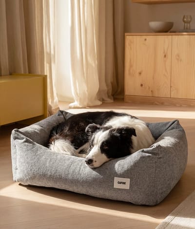 Comfortabele hondenmand – Grijs – Zacht, wasbaar, anti-slip & afritsbare hoes – Snozy