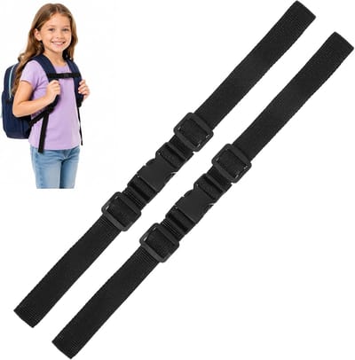 Borstgordel Rugzak - Borstband Systeem - Outdoor Activiteiten - Gelijkmatige Gewichtsverdeling - Tot 37 cm - Zwart