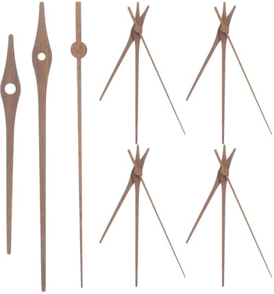 5 sets wijzers zwarte walnoot vervangen hout