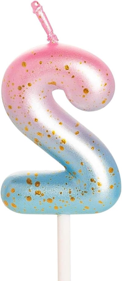 Dailygoods - Cijferkaars roze blauw, verjaardagskaarsen voor taart, gelukkige verjaardagskaarsen verjaardagstaarten, taarttopper voor kinderen, jongens, verjaardag, bruiloft, bedrijf, jubileum, taartdecoraties