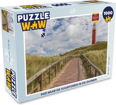 Puzzel Pad naar de Vuurtoren in de duinen - Legpuzzel - Puzzel 1000 stukjes volwassenen