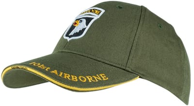 101inc Baseball cap 101st Airborne army Groen