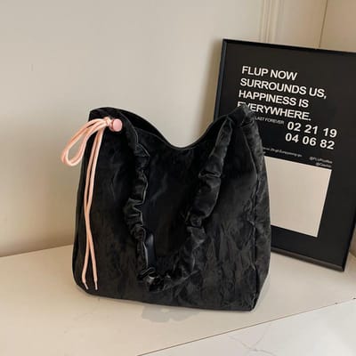 Sac Haut de Gamme Nouveau Sac à Main Tendance et à la Mode Polyvalent à Une Épaule pour le Travail Sac Cabas Grande Capacité black