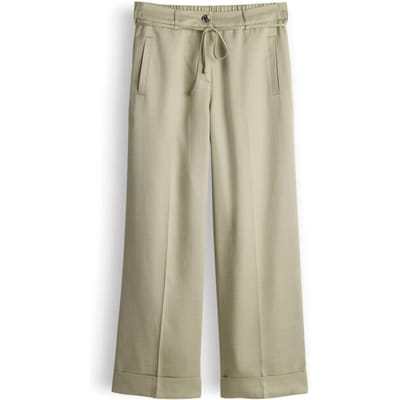 wide leg broek met strikceintuur model 'Meeri bloom'