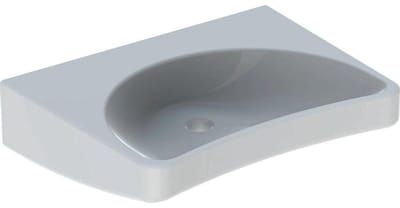 Geberit 300 Comfort wastafel - 64cm - zonder kraangat - zonder overloop KeraTect - wit