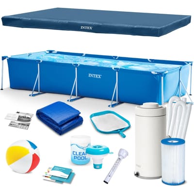 Intex - Stalen Frame Zwembad - 450x220x84 cm - Incl. Accessoires