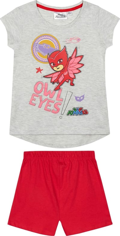 PJ Masks Meisjes Pyjama - grijs - Maat 98