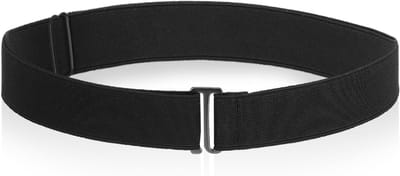 Verstelbare Elastische Riem voor Dames, Onzichtbare Stretchriem met Platte Gesp, Ideaal voor Jeans, Broeken en Jurken