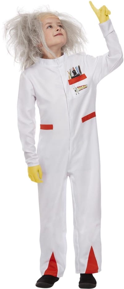 Smiffys - Back To The Future Doc Kinder Kostuum - Kids tm 9 jaar - Wit