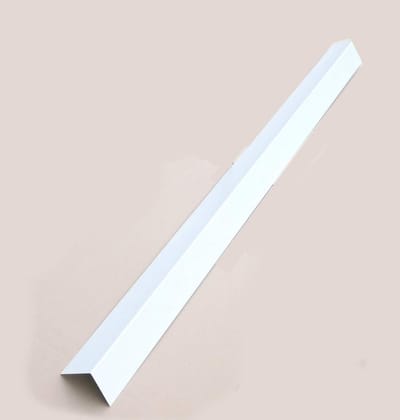 Aluminium Hoekplaat 150x150mm Wit RAL 9010 | 2 Meter | 0,8mm Dik voor Dak en Gevel