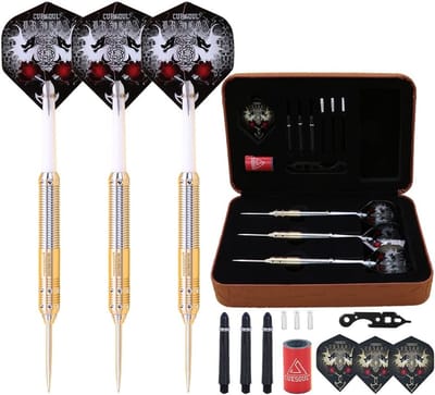 Stalen Dartpijlen - Dartset - Precisie Spel - Inclusief Luxe Etui - 23 Gram - F006+CASE