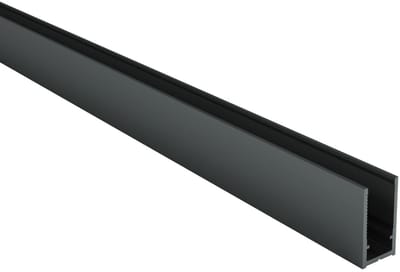 Aloni muurprofiel voor douchewand – 200 cm – Gunmetal – geschikt voor 8 mm glas