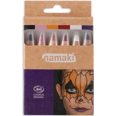 Namaki schminkpotloden horror 6 kleuren 3 jr+
