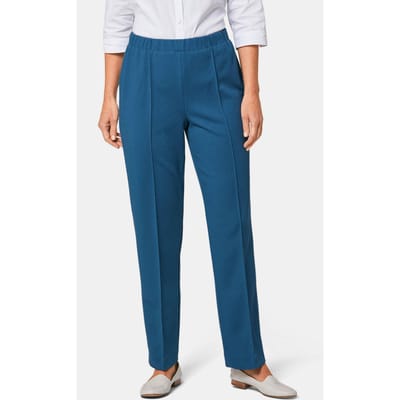 Comfortabele ribbroek CARLA - blauw - Gr. 22 van Goldner Fashion