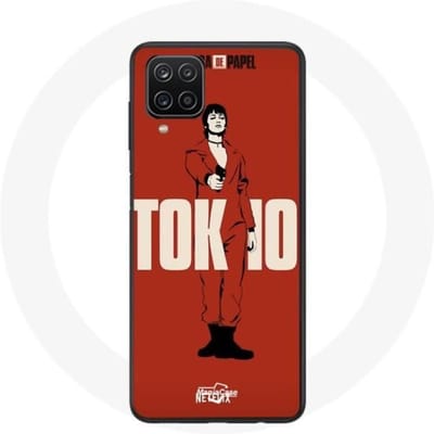 Hoesje - La casa de papel - Samsung Galaxy A12 - Flexibel - Rood - Bescherming rood