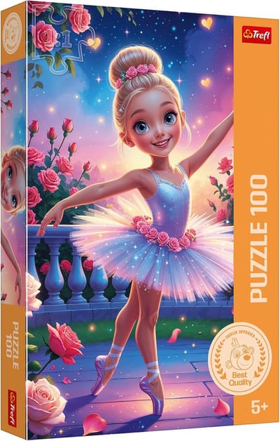Ballerina Puzzel - Legpuzzel Kinderen - Creatief Vermaak - 100 Stukjes - 28.8 x 19.3 cm - Multicolor