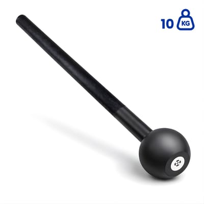 PH Fitness Macebell – 10 kg – Professionele Mace Bell voor Functionele Krachttraining, Core & Schouder Stabiliteit – Massief Staal met Knurled Grip – Home & Gym Training