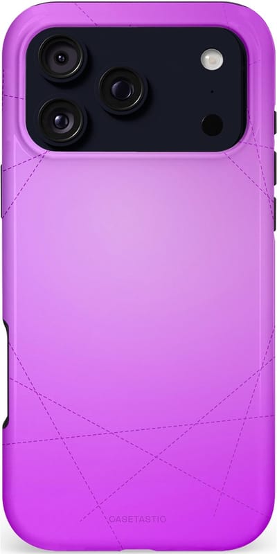 Casetastic hoesje geschikt voor Apple iPhone 17 Pro Max - MagSafe - Dubbellaagse bescherming - Emily in het paars - Fashion Case - Lavendel Fuchsia