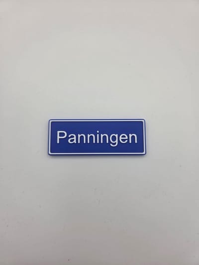 Koelkast Magneet plaatsnaam 8 X 3 CM