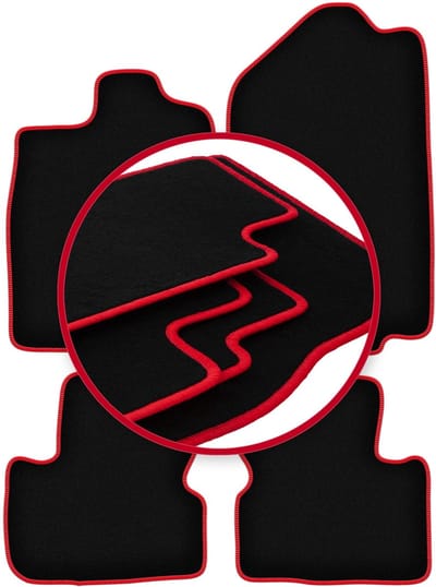 CARLUX-RED automatten voor: Opel Calibra coupé (1989-1997)