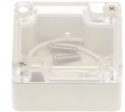 Elektronica Behuizing – 65x58x35 mm – Kunststof – Transparante Deksel – Projectbox voor Elektronica