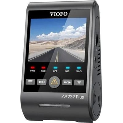 VIOFO A229 Plus 1CH - Dashcam - 2K Quad HD Sony STARVIS 2 - GPS - 5GHz WiFi - HDR Nachtzicht - Parkeermodus - Spraakbediening