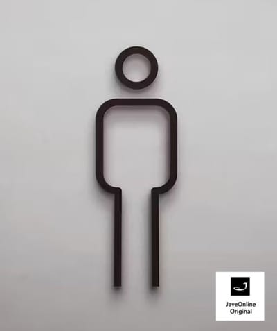 Pictogram kleedkamer of toilet - MAN 3D - Hoogwaardig Acryl bord - Zelfklevend - Pictogram - Deurbord - Heren kleedkamer of toilet