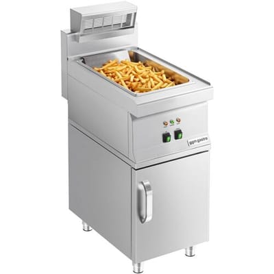 GGM Gastro Pommeswärmer - 1,17 kW - 1x GN 1/2 - inkl. Unterbau mit 1 Tür Zilver