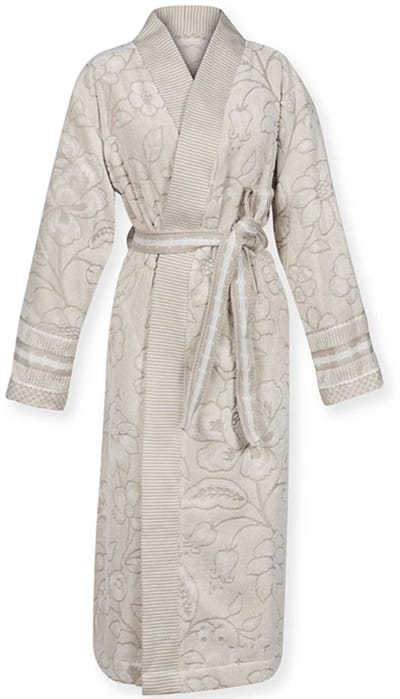 Pip Studio Jasmin Jacquard Badjas Zand-Maat: XS