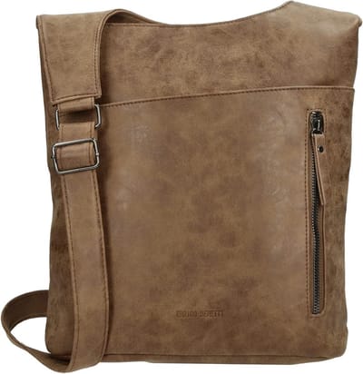 Dames Schoudertas / Crossovertas van Lederlook met Verstelbare Riem