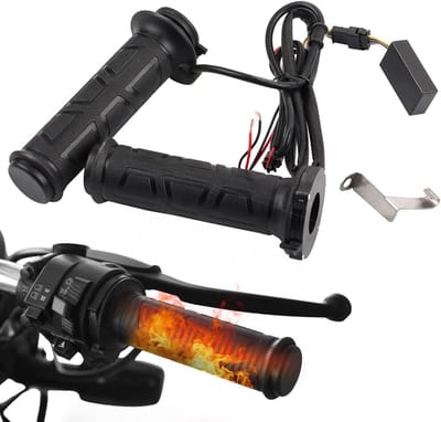 Elektrische Verwarmde Handvatten voor Motorfietsen - Instelbare Temperatuur - 12V - Kunststof - 7/8 inch Stuur - Warme Handen tijdens het Rijden