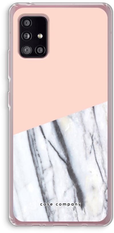 Case Company® - Hoesje geschikt voor Samsung Galaxy A51 5G hoesje - A touch of peach - Soft Cover Telefoonhoesje - Bescherming aan alle Kanten en Schermrand