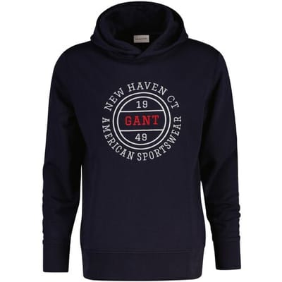 Gant Trui 1949 Sportswear Graphic Hoodie Sweatshirt Avond Blauw / male