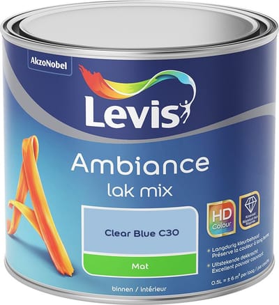 Levis - Ambiance Lak Mat Mix - Clear Blue C30 - Mengverf - 0,5 L