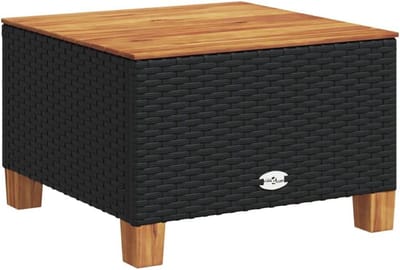 Bamboe bijzettafel voor tuin en terras 55x55x36 cm