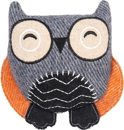 Jack & Vanilla Revive Hondenknuffel - L17xB12xH6 cm - Hondenspeelgoed - Puppyspeelgoed - Honden knuffel - Knuffelspeelgoed hond - Honden speelgoed - Uil met pier
