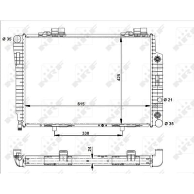 Radiator, motorkoeling NRF 51282