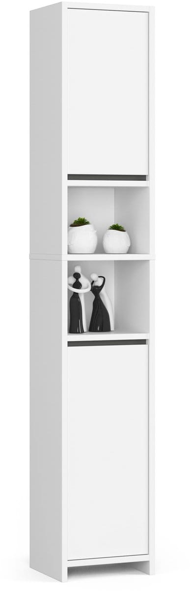 Badkamerkast UNI mit 2 Deuren / AKORD Furniture Factory / Wit / 32x180x28 cm