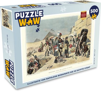 Puzzel Illustratie van Napoleon Bonaparte die in Egypte staat - Legpuzzel - Puzzel 500 stukjes