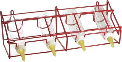 Excellent Lammerflesrek - Flessenrek - Inclusief 4 flessen - Inhoud 500 ml - Rood
