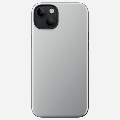 Nomad Sport Case - geschikt voor iPhone 14 Plus - met high-gloss gekleurde achterzijde - geschikt voor MagSafe & draadloos laden - Grijs