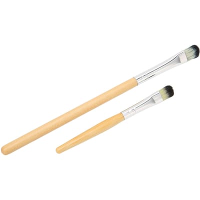 2 stuks Fluxborstel Verschillende Maten Kleine Draagbare Zachte Borstelharen Comfortabel Handvat Krasborstel voor beige