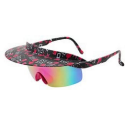 Lunettes de soleil à visière personnalisée pour le cyclisme à grande monture, chapeaux colorés tendance, lunettes de soleil pour hommes et femmes . Haute qualité gray