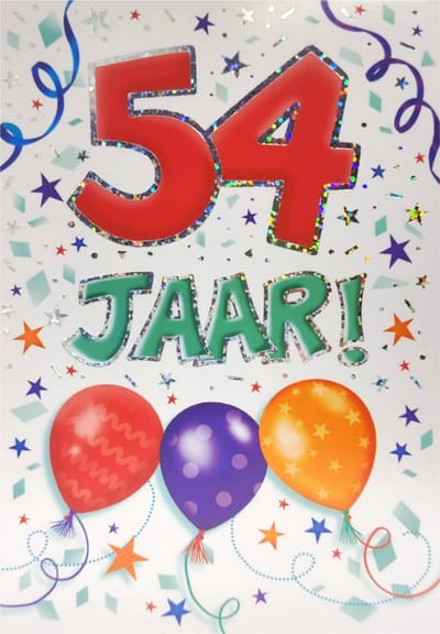 Verjaardagskaart - That Funny Age - 54 jaar - Met Envelop - Per stuk