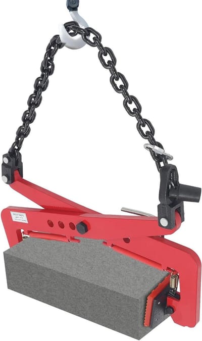 Verzettang - Stoeprandtang steendrager - Materiaal transporteren - Zelfversterkend schaarprincipe - 12-36 cm 325 kg - Rood