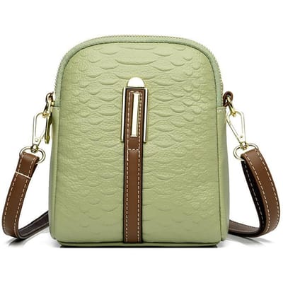 Krokodillenleer Patroon Dames Schoudertas Retro Kleine Tas Dames Zomer Avocado Groen Crossbody Tas beige