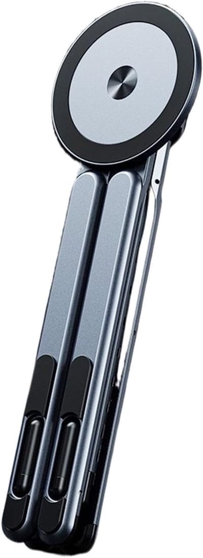 KZQ Magnetische Houder Voor Laptop En Tablet Van Aluminiumlegering Met Statief Ook Geschikt Als Telefoonhouder En Bureau Standaard Voor Thuis Kantoor En Reis
