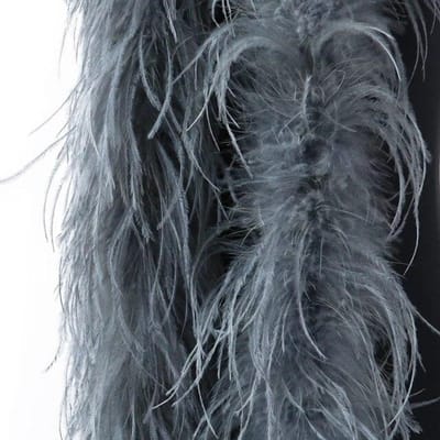 Kleurrijke 1ply Struisvogelveren Boa 2Meter Pluimen Sjaal voor Bruiloft Kleding Decoratie Naaien Ambachten Kostuum Kleding Accessoires L roze