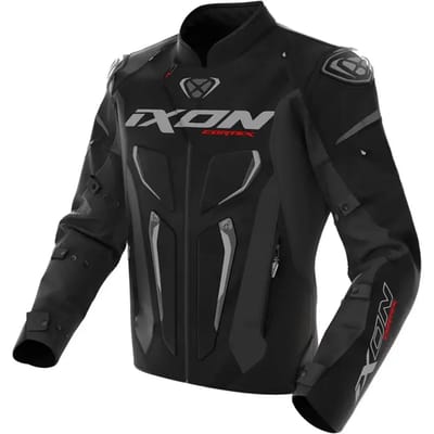 Ixon Cortex Zwart Grijs Waterdichte Textiele Motorjas - Jas